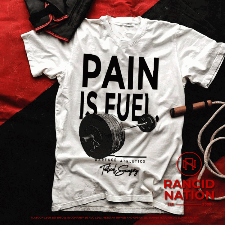 Pain is Fuel Mentality t shirt 