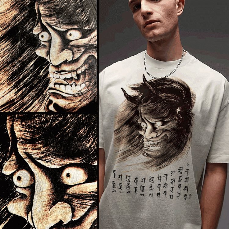 Samurai Shirt Oni Demon Yokai Japanese Mythology
