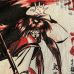 Samurai Shirt Anime Yokai Oni with spear