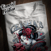 Streetwear t shirt Samurai Geisha and Oni Mask
