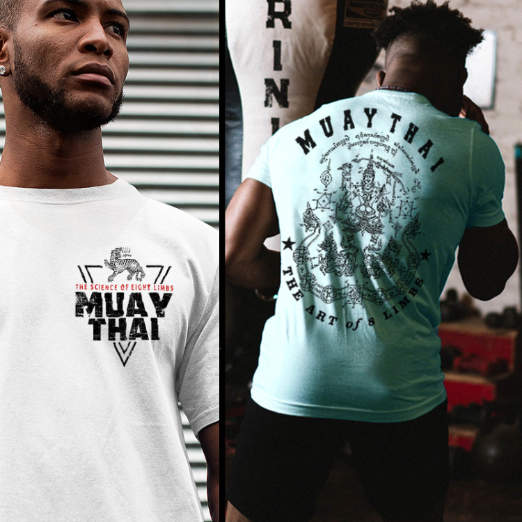 Thai Boxing Tiger Tattoo T-Shirt | Fighter Apparel