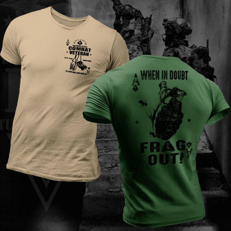 When in Doubt, Frag Out! Frag Grenade T-Shirt