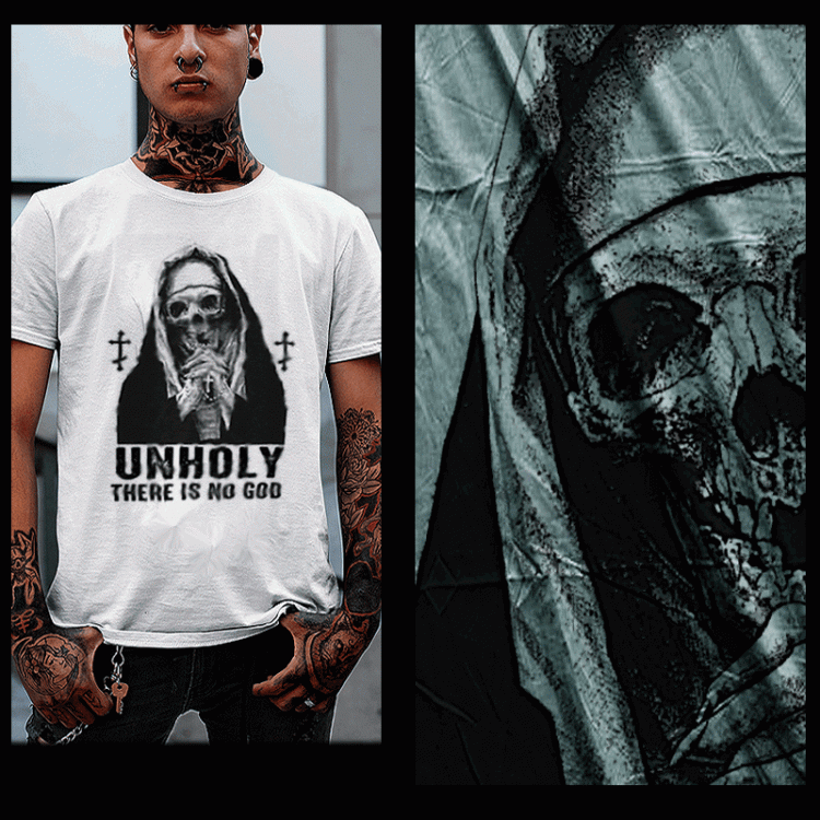 There is no god unholy nun t-shirt