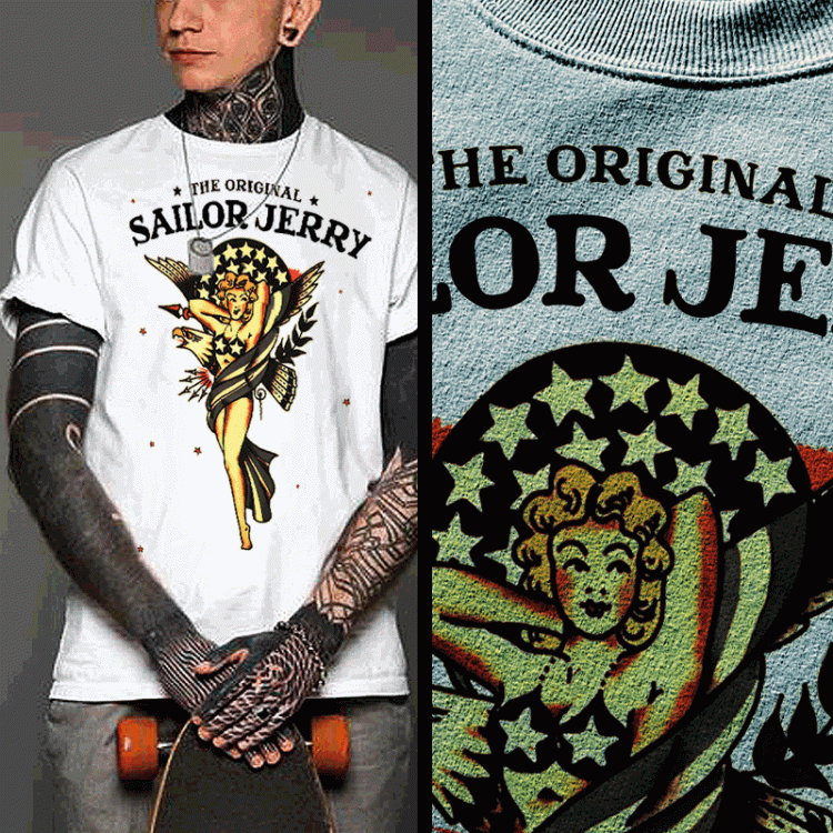 Sailor Jerry Tattoo T-Shirt 