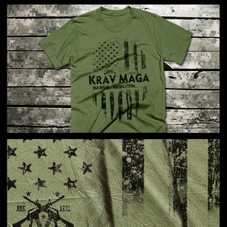 Krav Maga U.S. Flag t-shirt