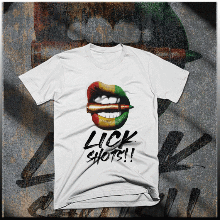 Lick shots reggae t-shirt