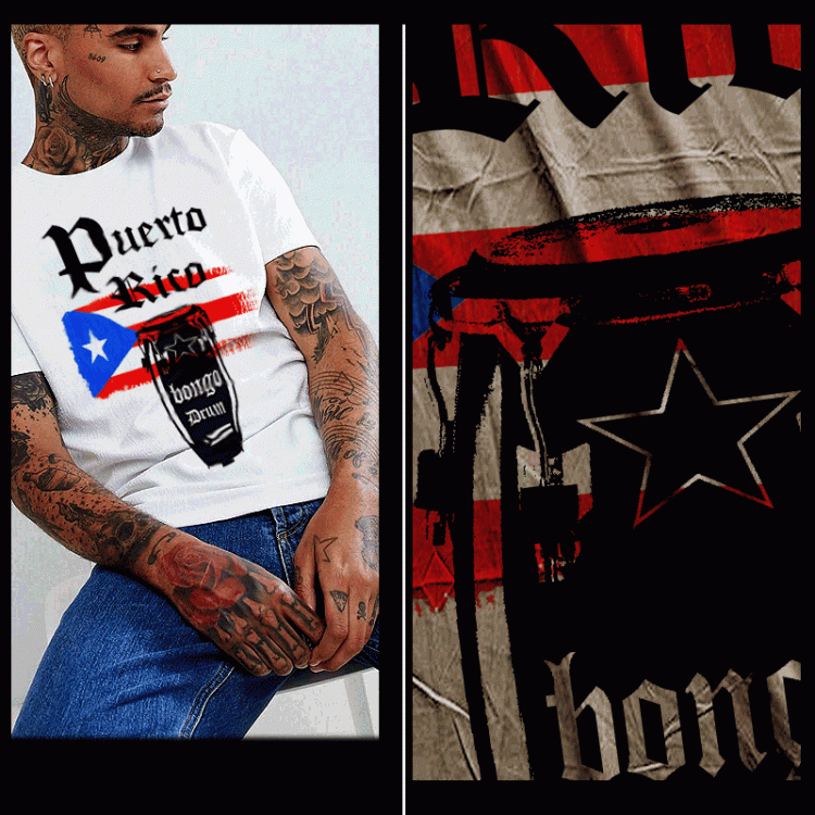 Puerto Rico drums t-shirt