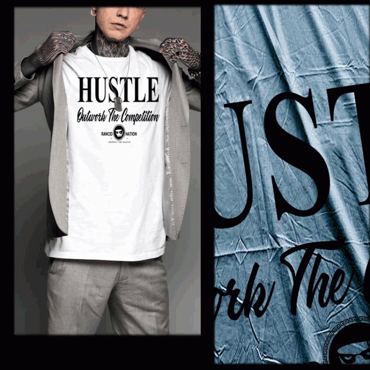 Hustle outwork the competition t-shirt