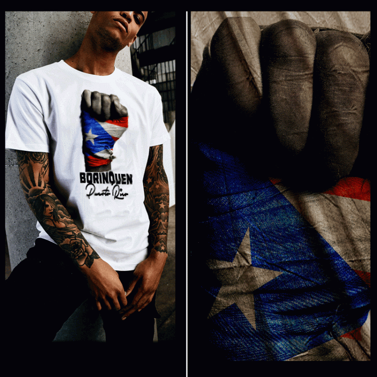 Puerto Rico fist t-shirt