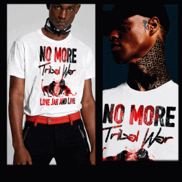 no more tribal war t-shirt: reggae lion tee