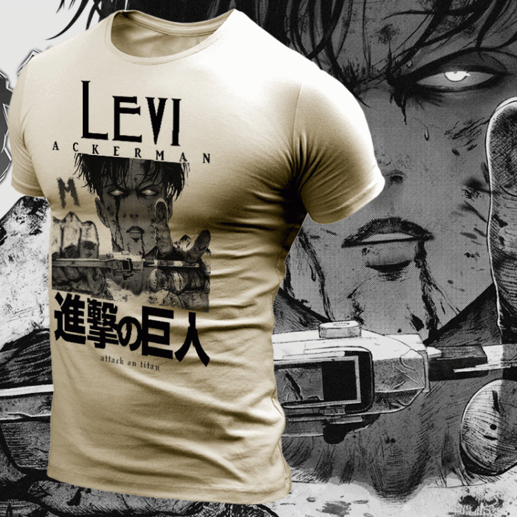 Attack on Titan T-Shirt: Levi Ackerman anime 