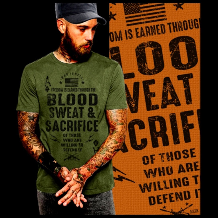 Combat Veteran Blood Sweat Sacrifice