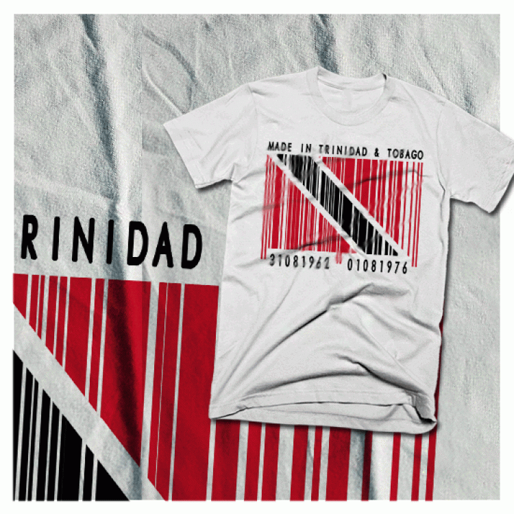 Trinidad Flag Barcode T-Shirt