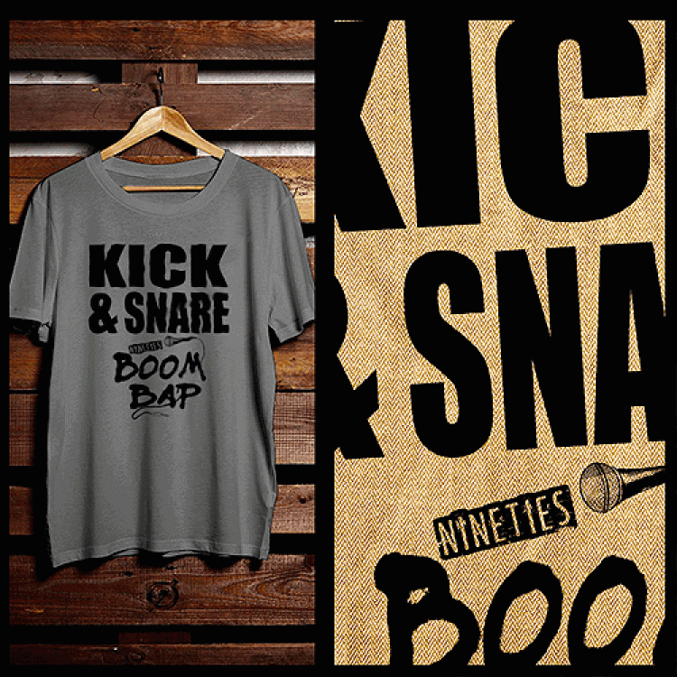 Kick and Snare Hip Hop Tee
