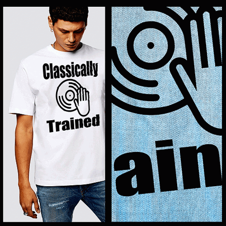 Hip Hop Turntable Classically Trained Tee