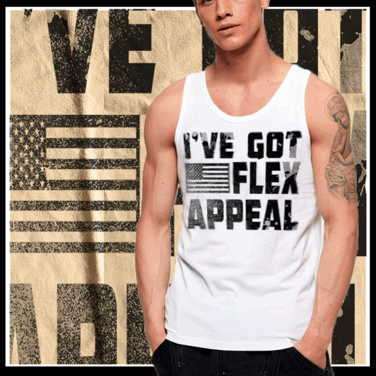 I've Got Flex Appeal US Flag T-Shirt