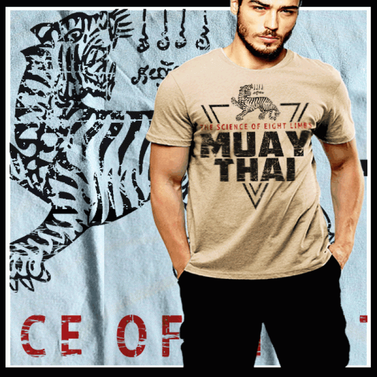 Muay Thai Yantra Roaring Tiger Tattoo T-Shirt
