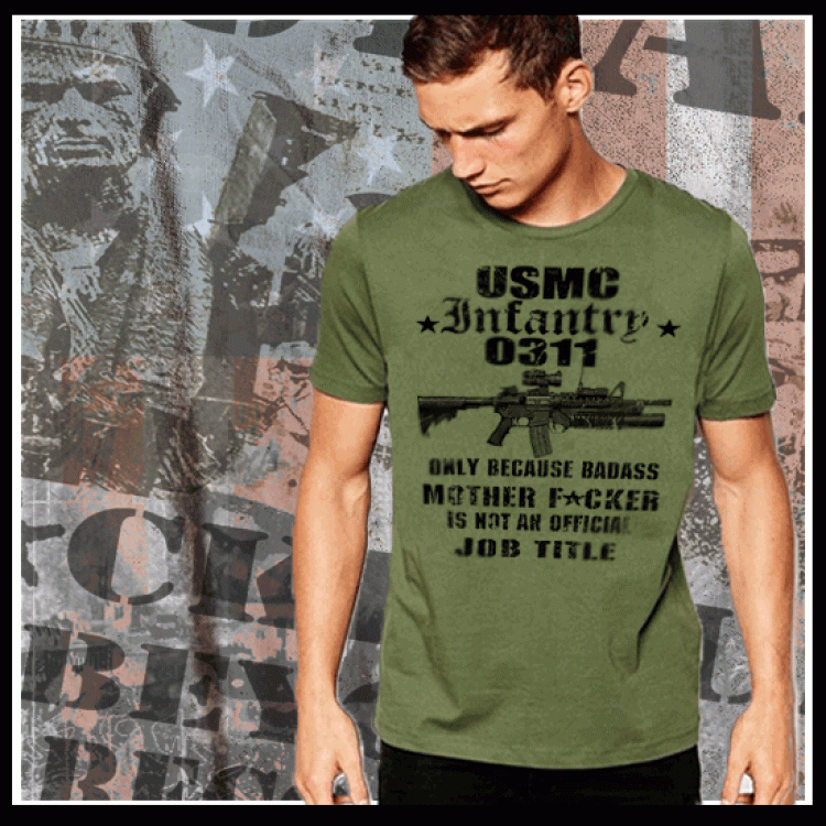 USMC Infantry MOS 0311 Job Title T-Shirt