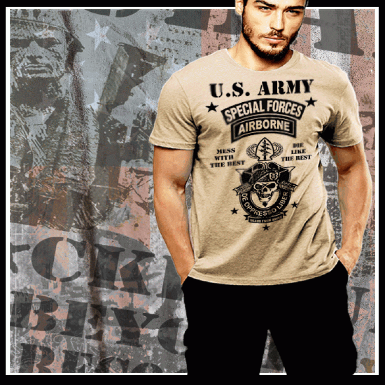 US Army Special Forces Airborne Crest T-Shirt