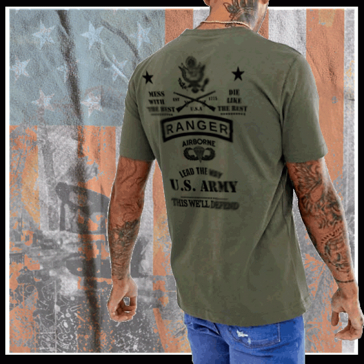 US Army Ranger Combat Veteran T-Shirt