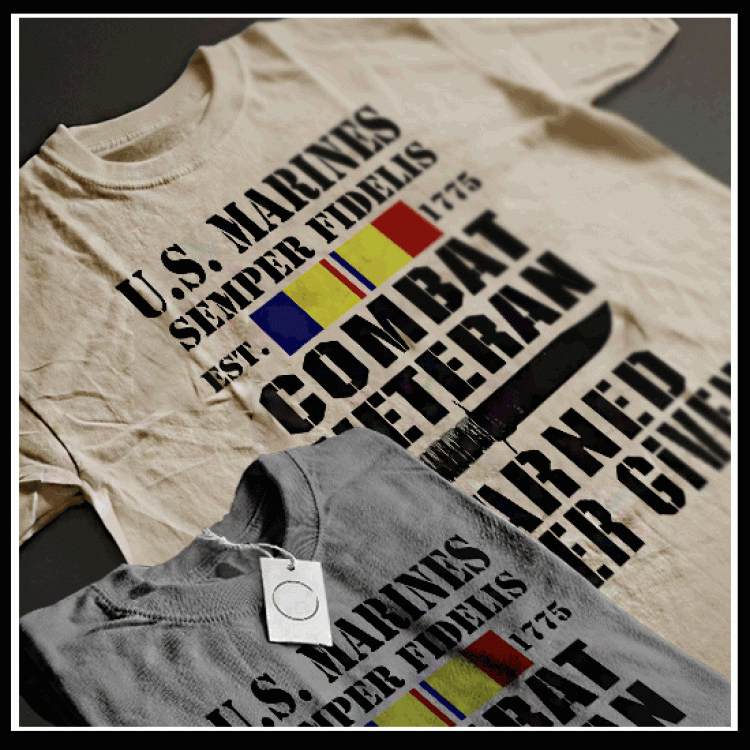 USMC Combat Ribbon T-shirt 