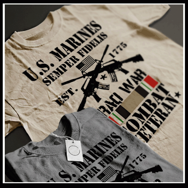 Iraq War Campaign Ribbon Combat Veteran T-Shirt 