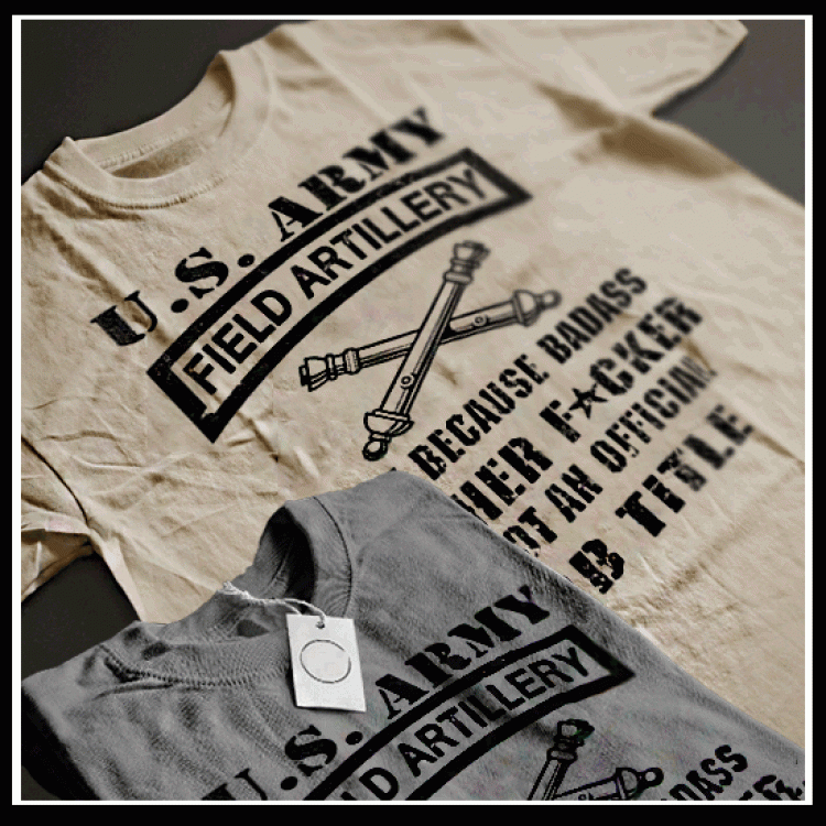 US Army Field Artillery Cannoneer Job Title T-Shirt