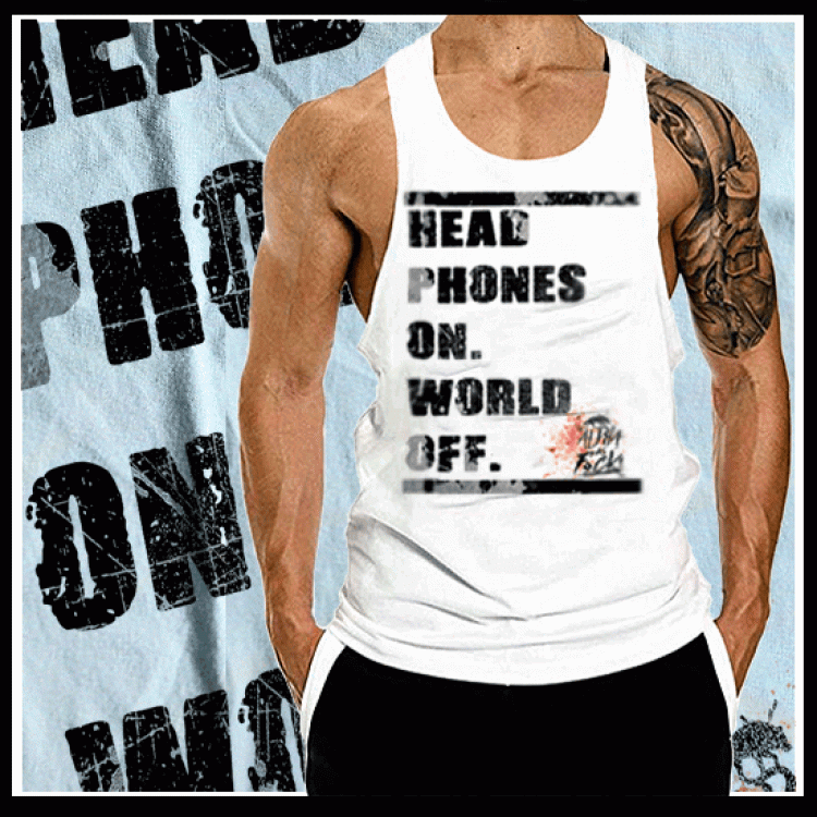 Headphones On World Off T-Shirt