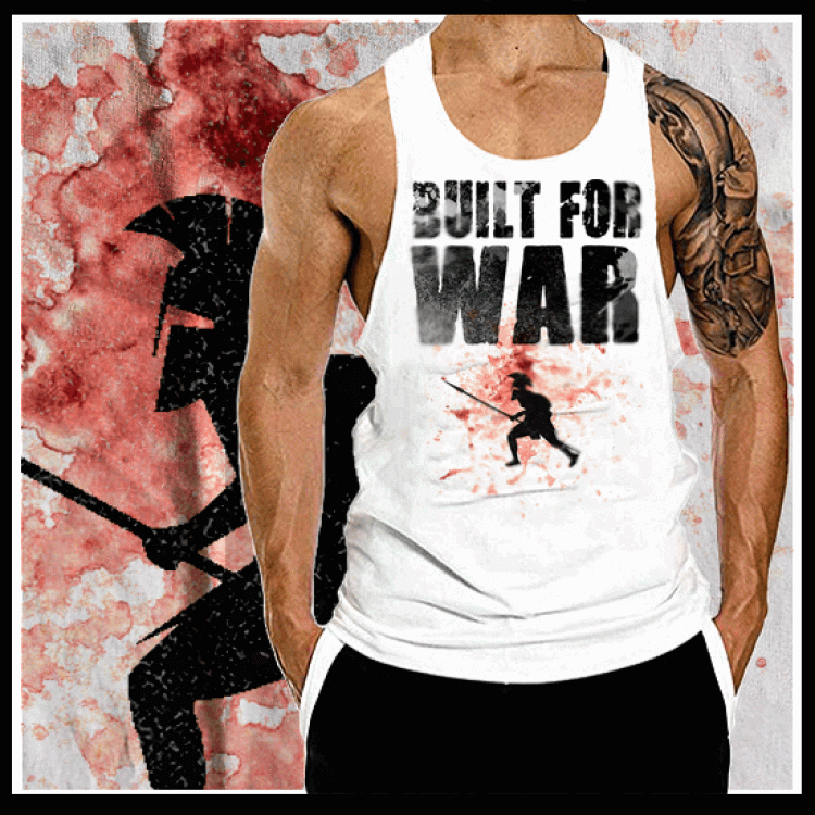 Built For War Spartan Motivation T-Shirt