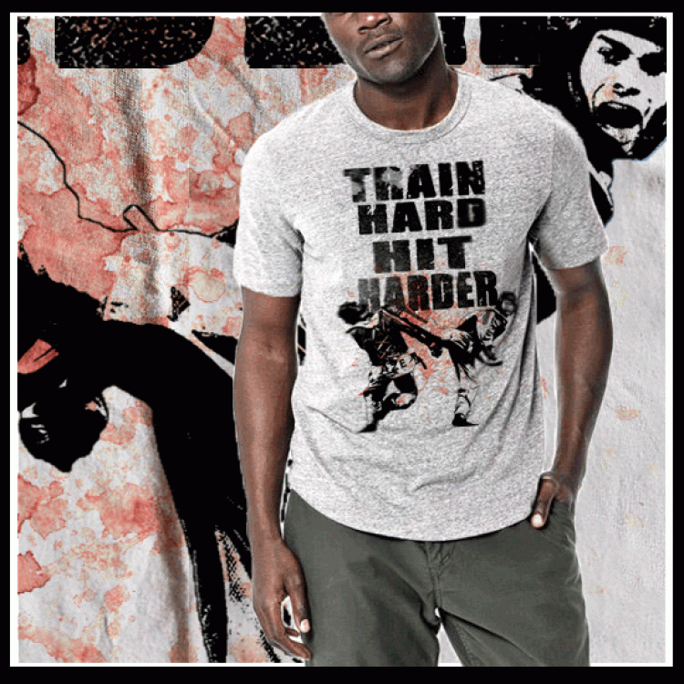 Train Hard Hit Harder Martial Arts T-Shirt