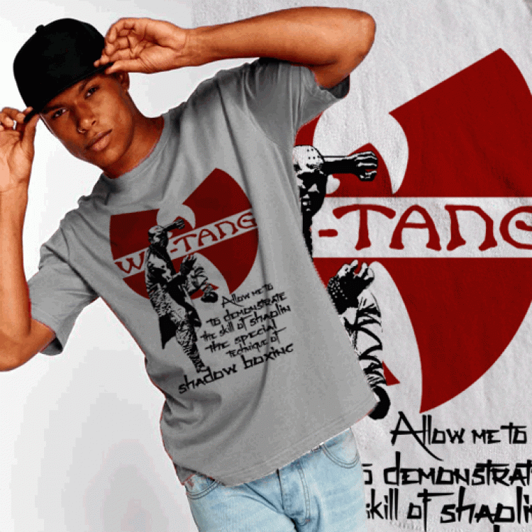 Wutang Clan Buddha Monk Shadow Boxing hip hop t-shirt
