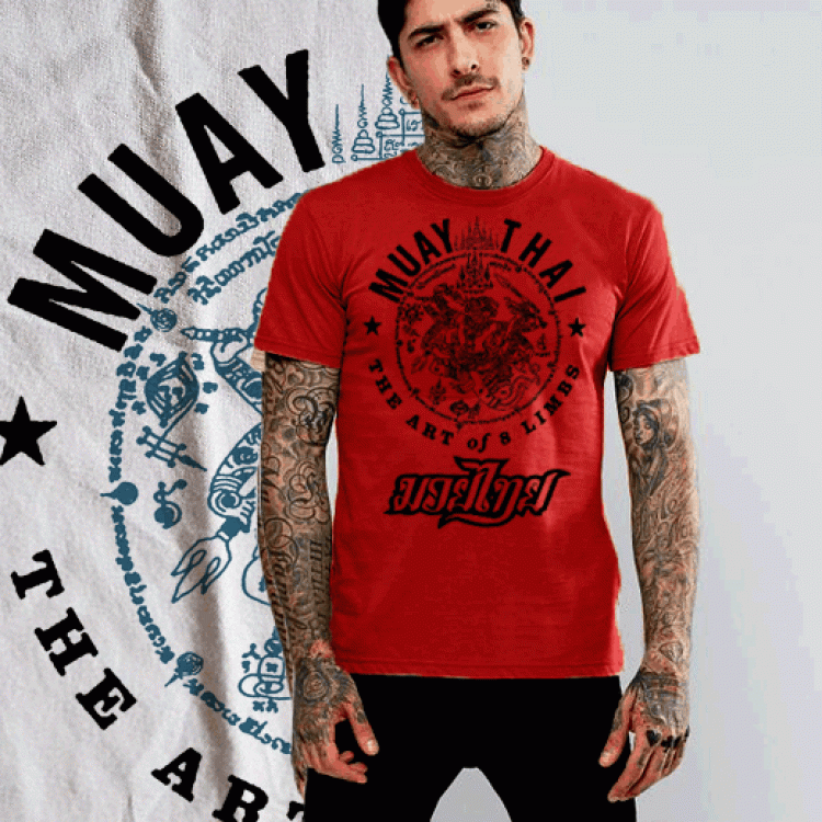 MMA Muay thai yantra tattoo t shirt