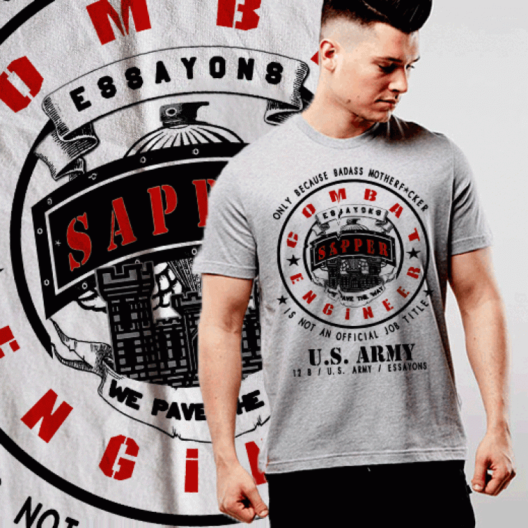 Army Sapper Combat Engineer  We Pave The Way T-Shirt