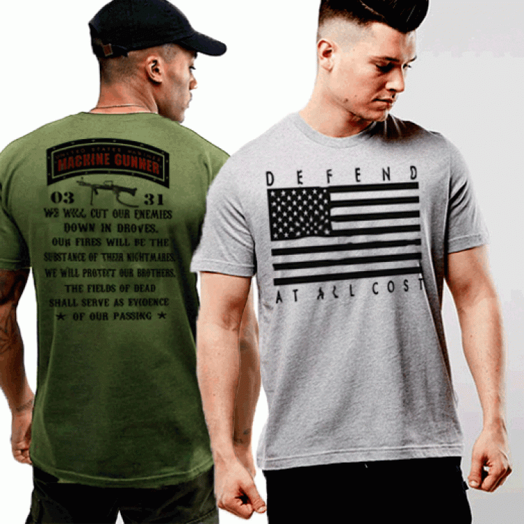 USMC 0331 Machine Gunner Creed Defend At All Cost T-Shirt