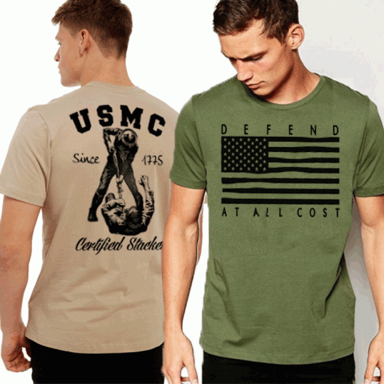 USMC T-Shirt Marine Teufel Hunden Battle Of Belleau Wood