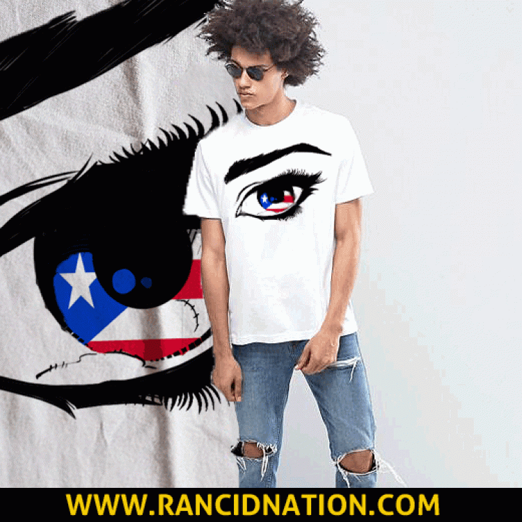 Puerto Rico T-Shirt Boricua Taino Eye Men Cotton Tee