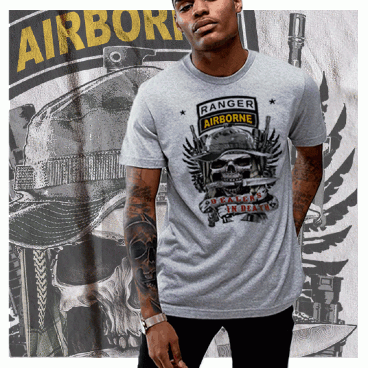Army Rangers Airborne T-Shirt Sua Sponte