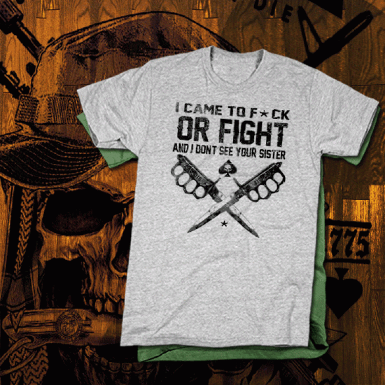 I Came To Fight Army T-Shirt