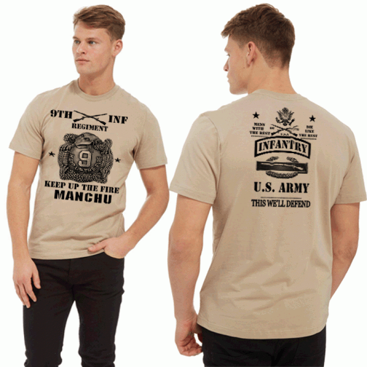 9th Infantry Regiment Manchu 11 Bravo T-Shirt
