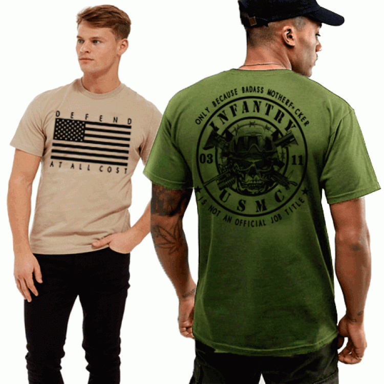USMC Infantry 0311 Assault Weapon Combat T-Shirt