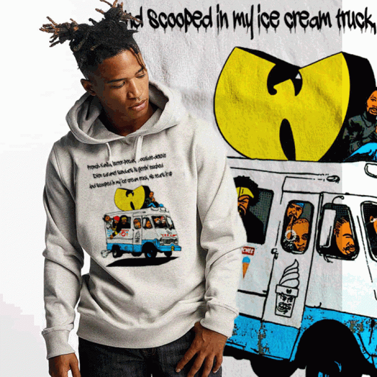 Wu Tang Clan Ice Cream Hip Hop T Shirt