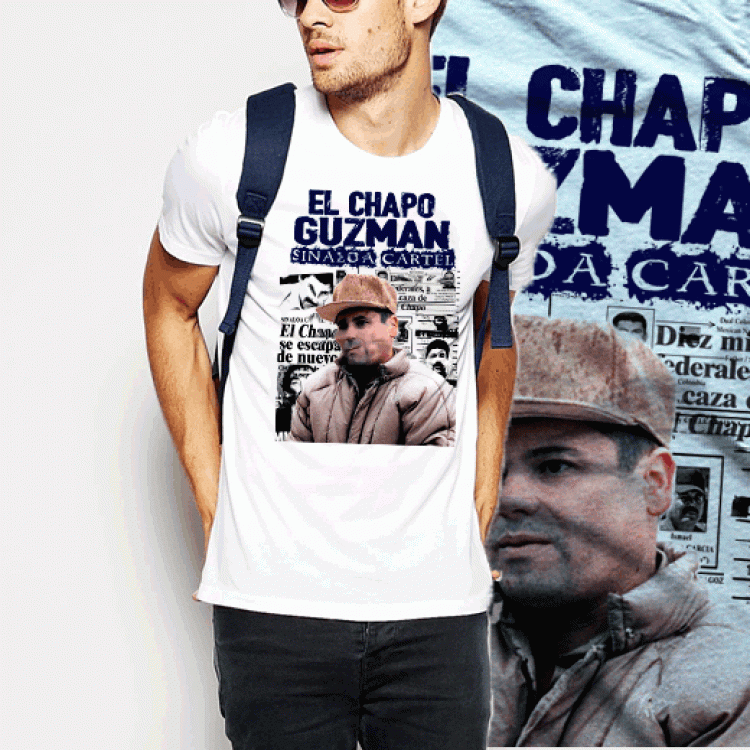 El Chapo Guzman Sinaloa Cartel Collage T-Shirt