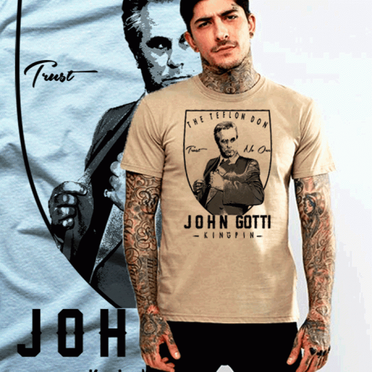 John Gotti T-Shirt Teflon Don Trust No One T-Shirt
