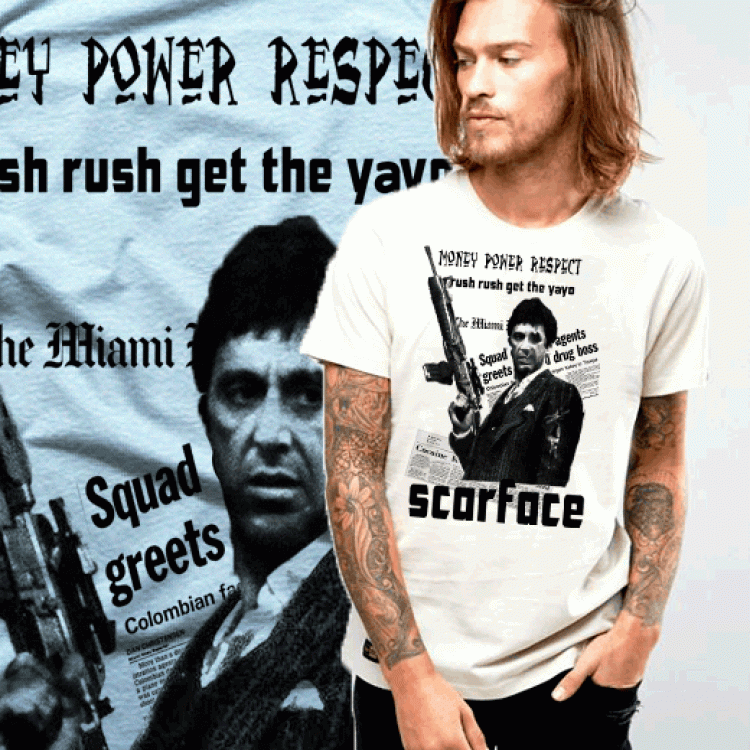 Scarface Money Power And Respect Gangster T-Shirt