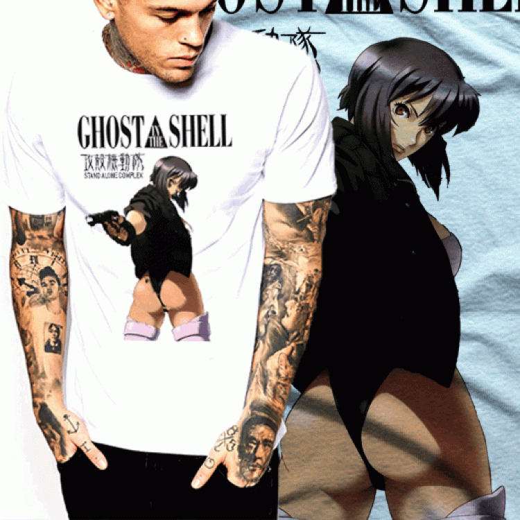 Ghost in the shell t-shirt anime