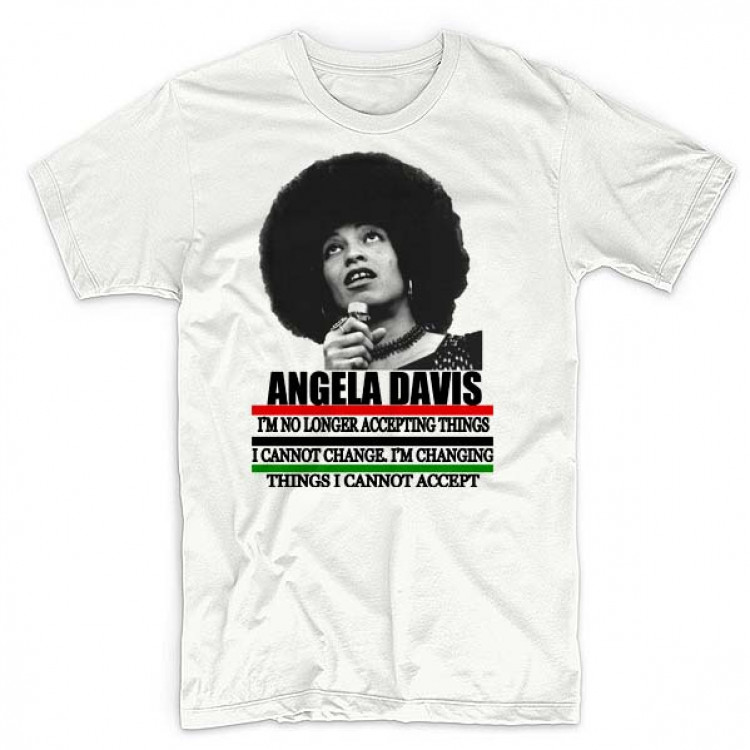 Angela Davis T-shirt black panther flag activist quote tee