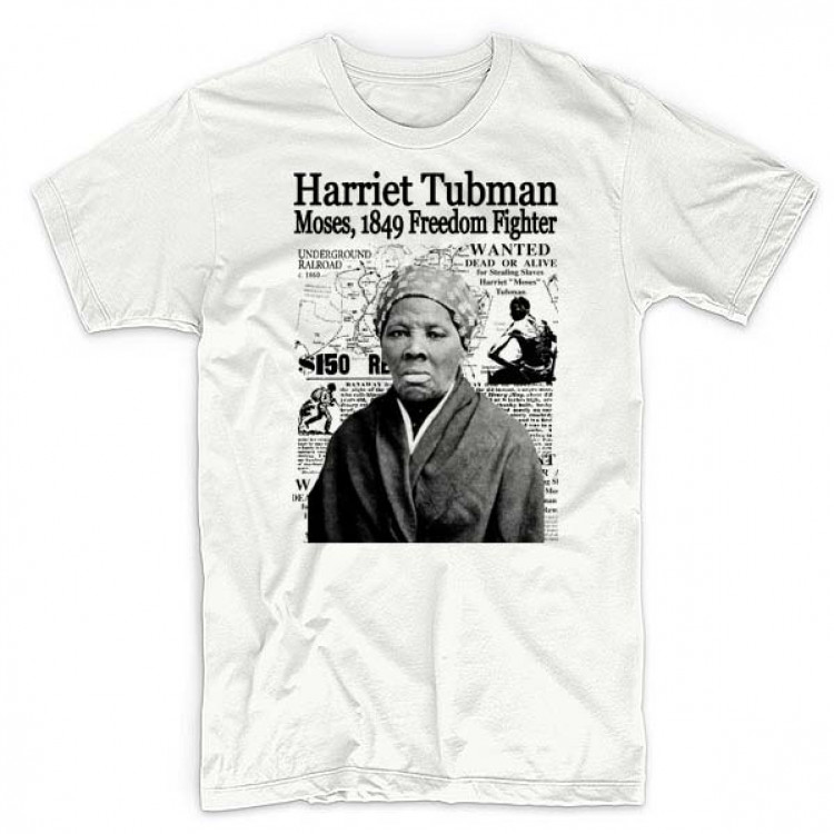 Harriet Tubman T-Shirt Black History African Holocaust Collage Tee