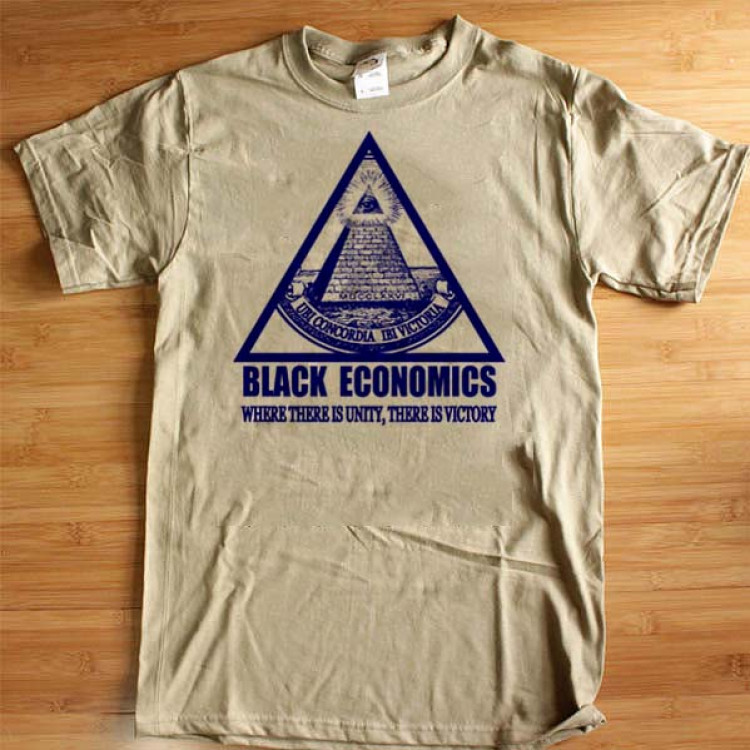 Black Economics T-Shirt Victory In Unity financial freedom Tee