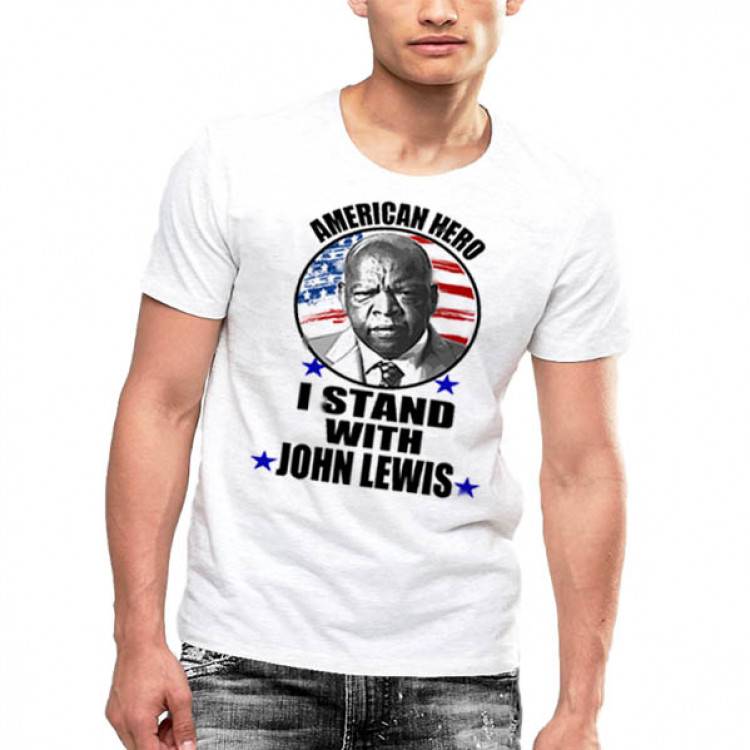 John Lewis T-Shirt I stand With John Selma Civil Rights Activist Tee