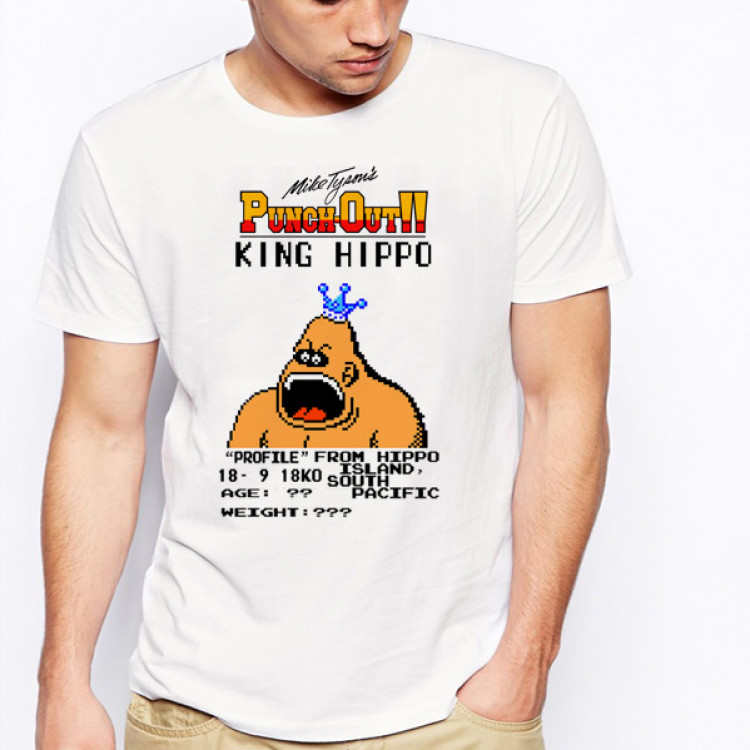 King hippo Mike tyson punchout boxing t-shirt